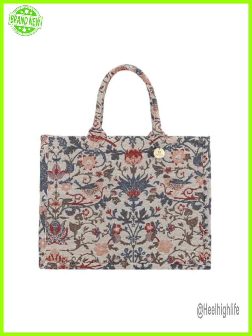 Canvas Laptop Tote Bag Bohemian Ethnic Print Handbag Shoulder Bag